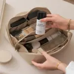 MAPLIVO™ SALY LEATHER TRAVEL MAKEUP BAG