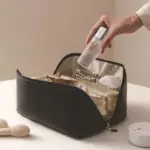 MAPLIVO™ SALY LEATHER TRAVEL MAKEUP BAG