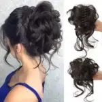 Curly Bun Hair Claw Clips
