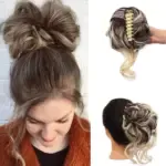 Curly Bun Hair Claw Clips