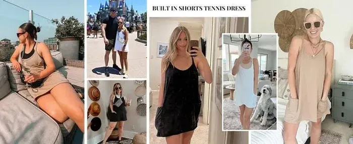 Mini dress with pockets